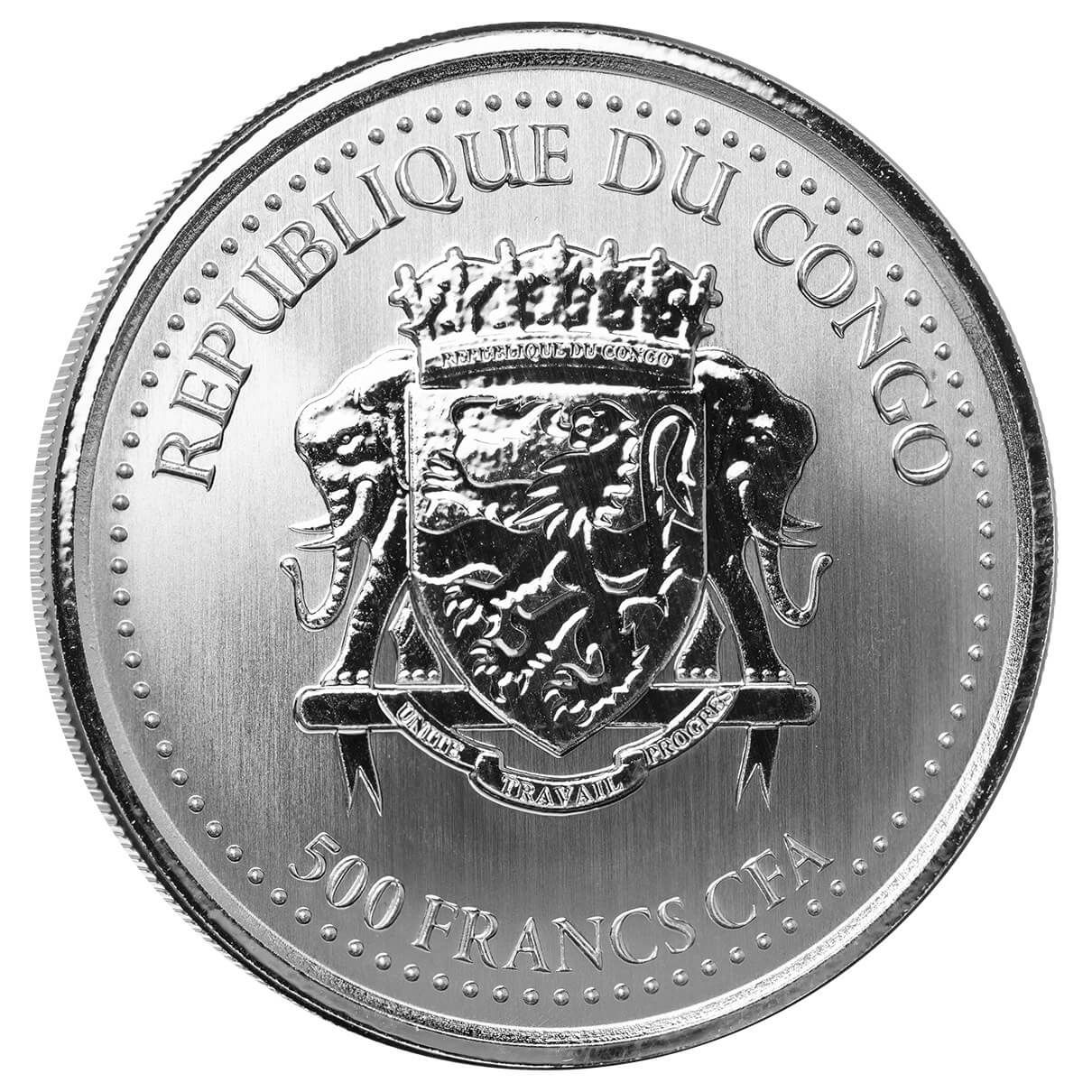 ゴル吉 2023 Congo Silverback Gorilla 1 oz Silver Proof Like Coin