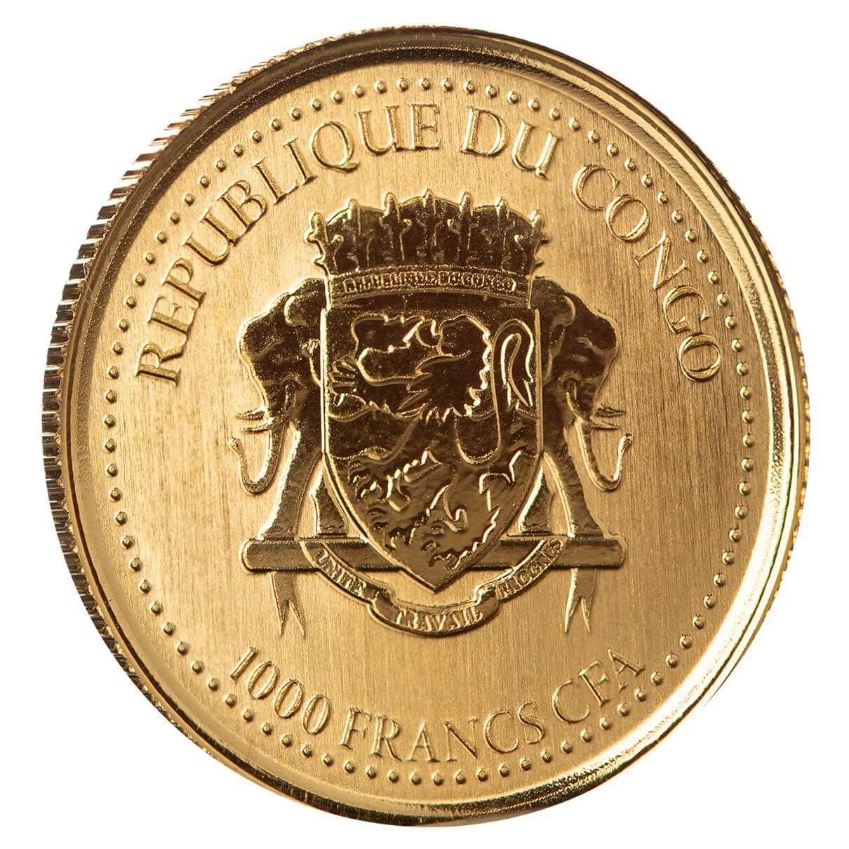 2023 Congo Silverback Gorilla Tenth oz Gold Proof Coin