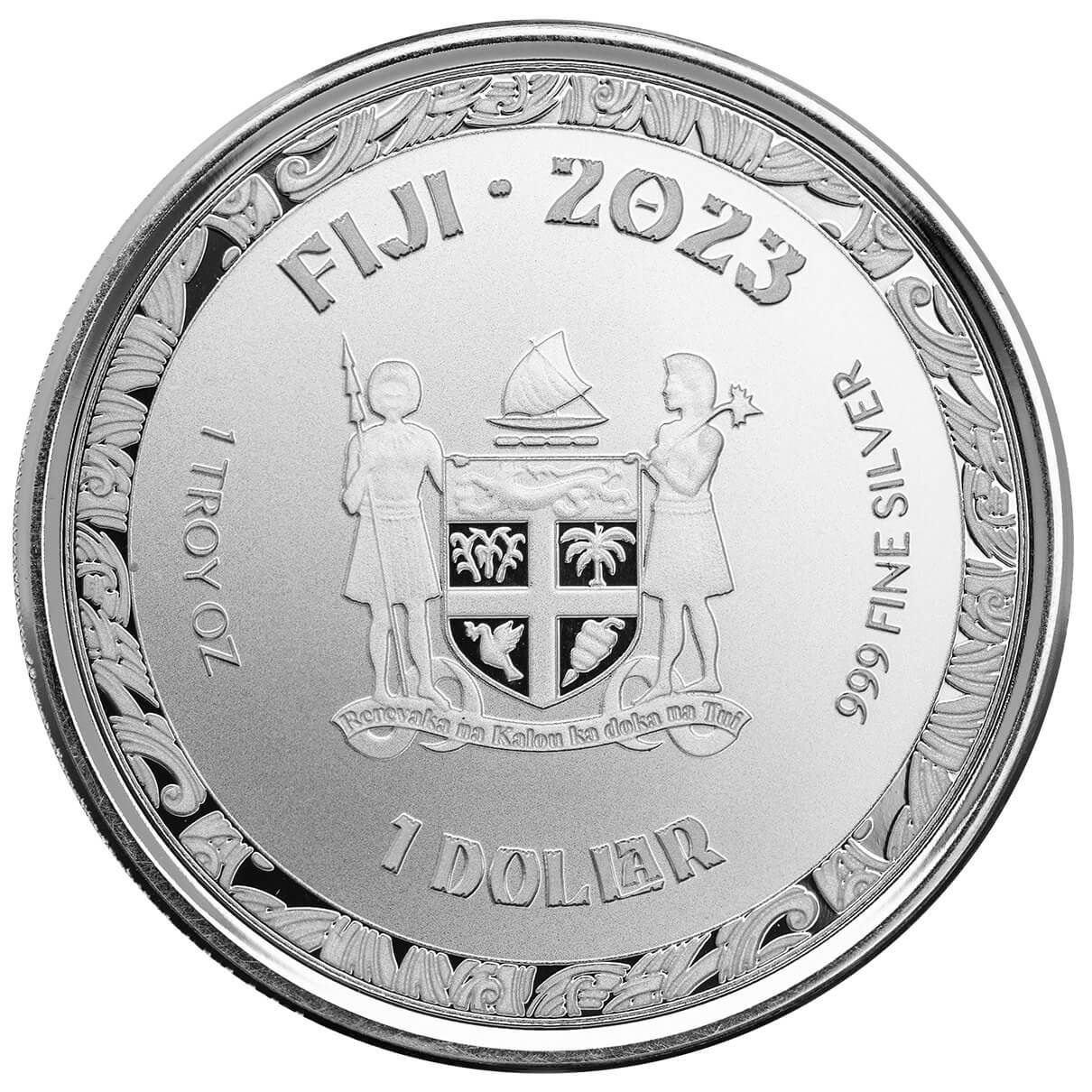 2023 Fiji Koi Fish 1 oz Silver Proof Like Coin