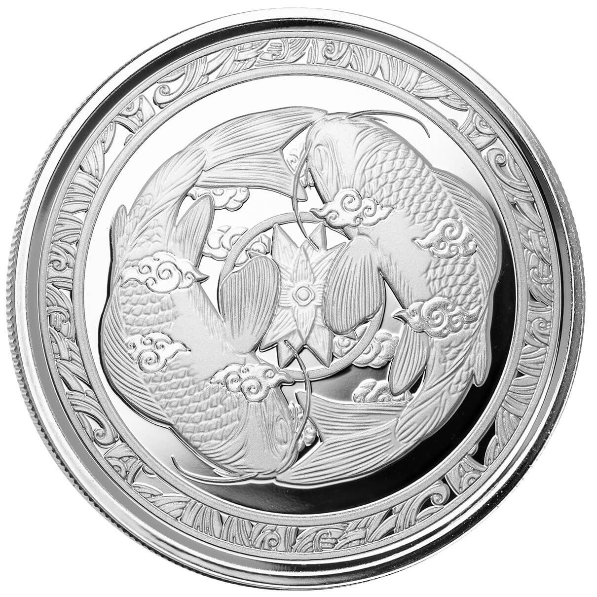 2023 Fiji Koi Fish 1 oz Silver Proof Like Coin