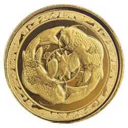 2023 Fiji Koi Fish One Tenth Troy Oz 9999 Fine Gold Proof Coin Scottsdale Mint 04