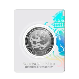 2024 Samoa Year Of The Dragon 1 Oz Silver Proof Like Coin Scottsdale Mint 11