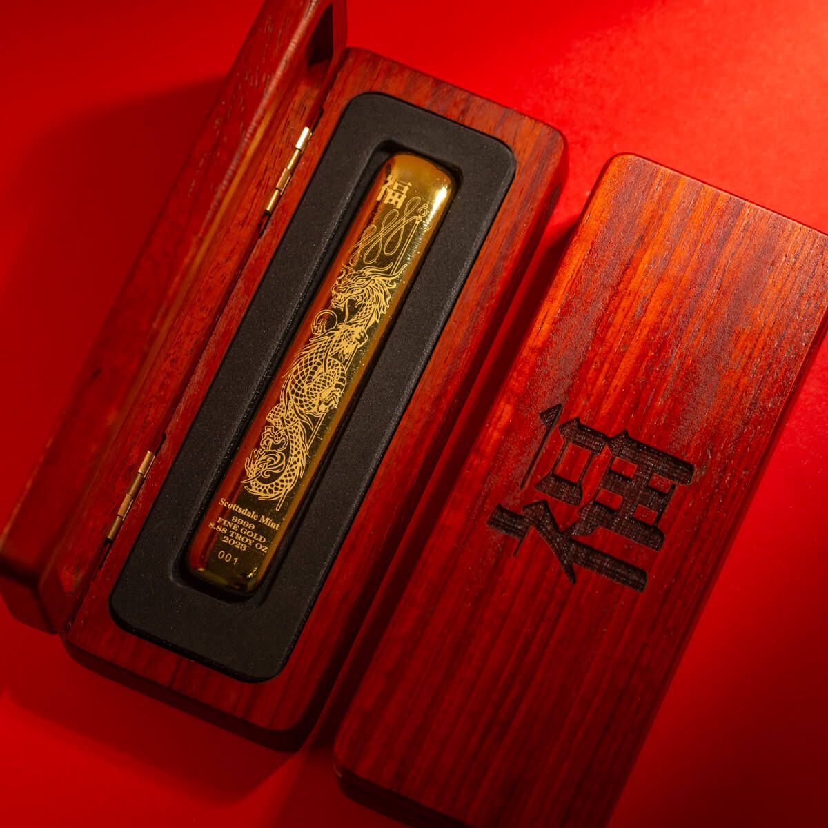 8.88 oz Lucky Dragon Gold Bar