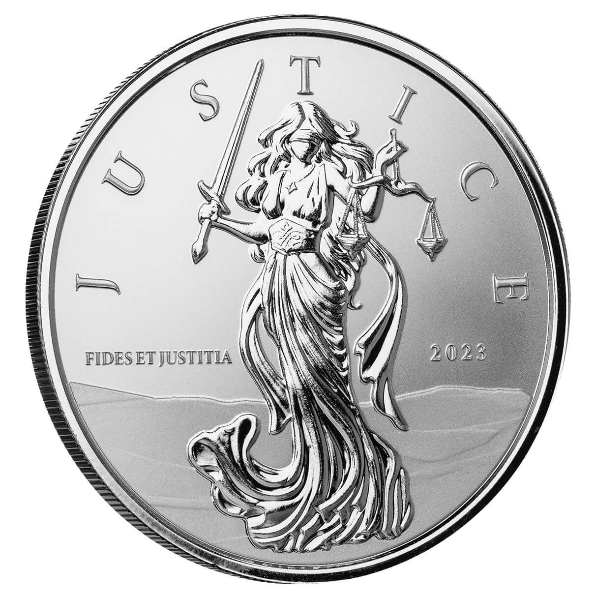 2023 Gibraltar Lady Justice 1 oz Silver Coin
