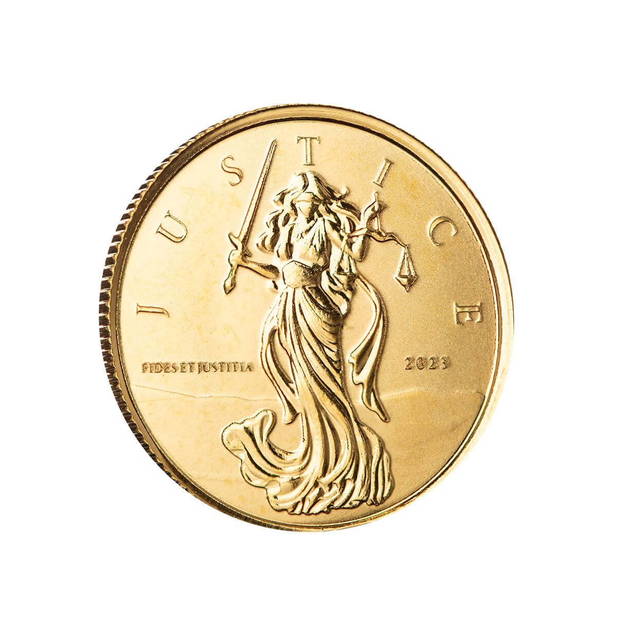 2023 Gibraltar Lady Justice 1/10th oz Gold Coin