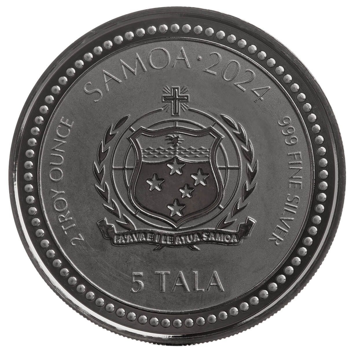 龍月　720ml 2024 2024 Samoa Lunar Year of the Dragon Half oz Silver with