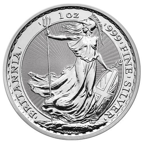 Any Year Royal Mint Britannia 1 oz Silver Coin Circulated