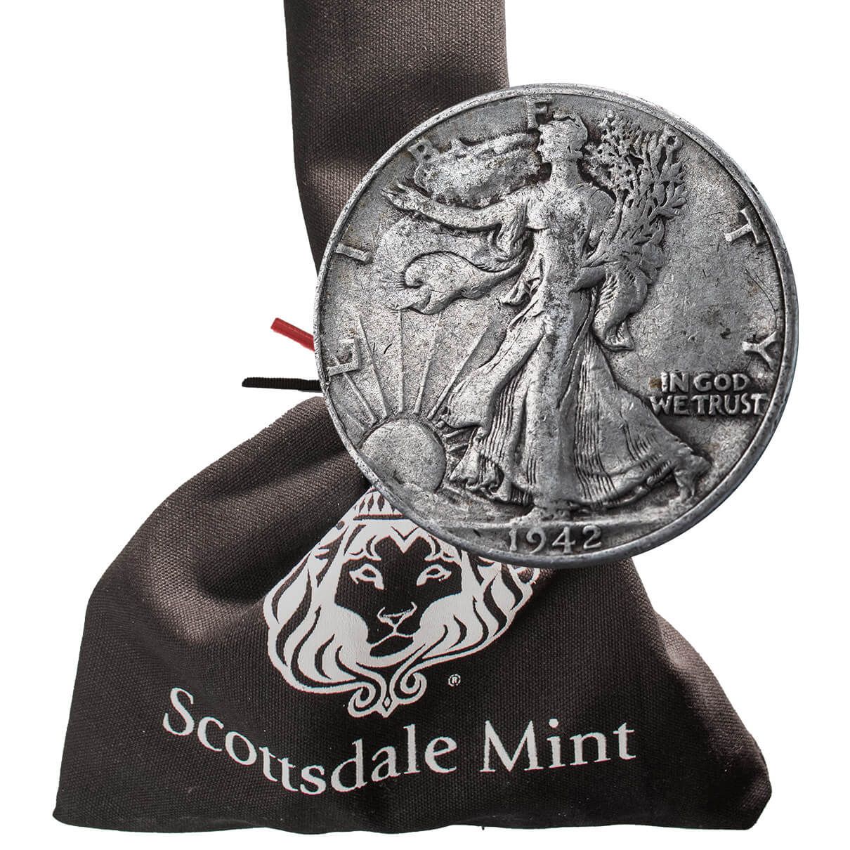Random Year Walking Liberty Half Dollar 90% Pure Circulation Silver Coin  Bag | Scottsdale Mint