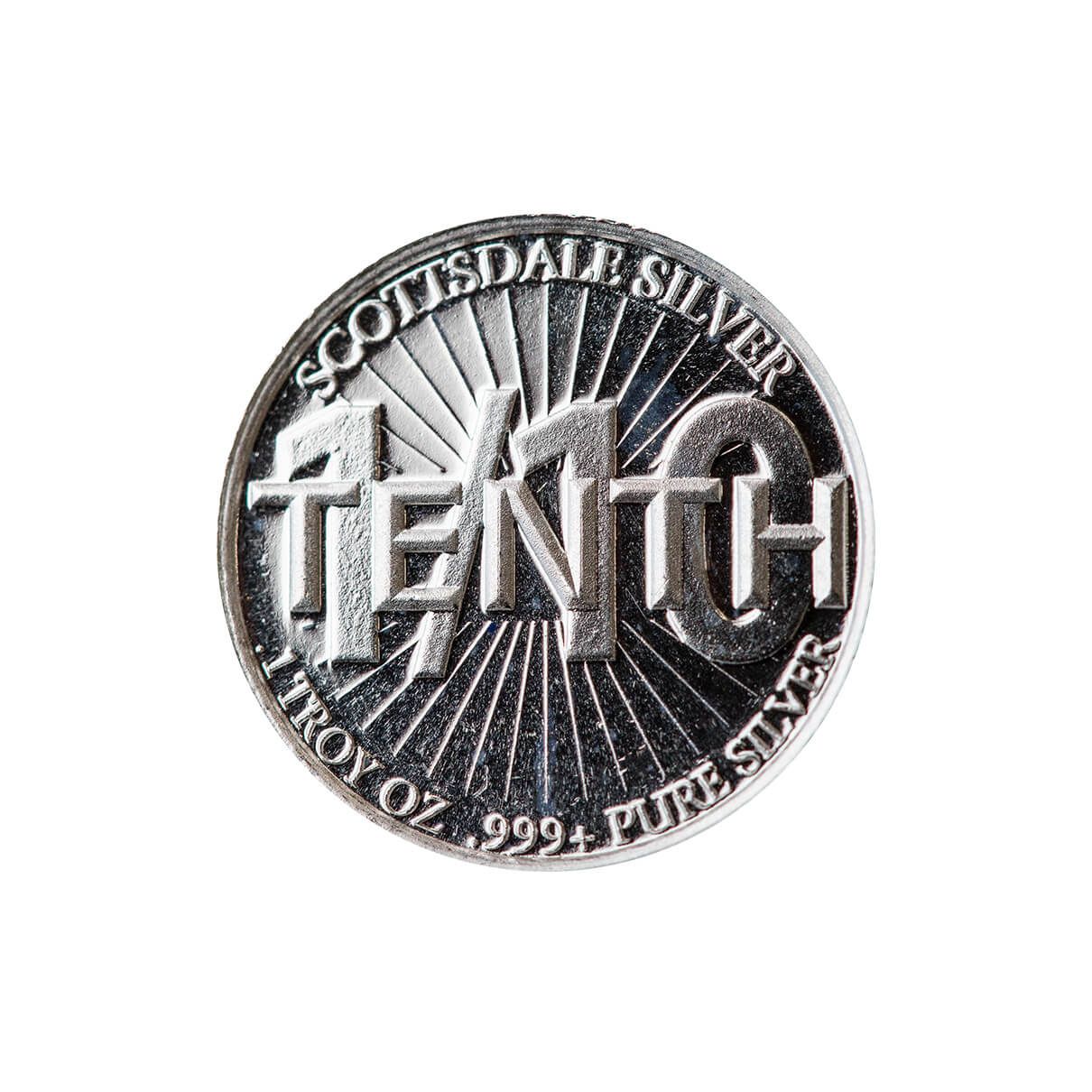 Scottsdale Lion One Tenth oz Silver Round - Secondary