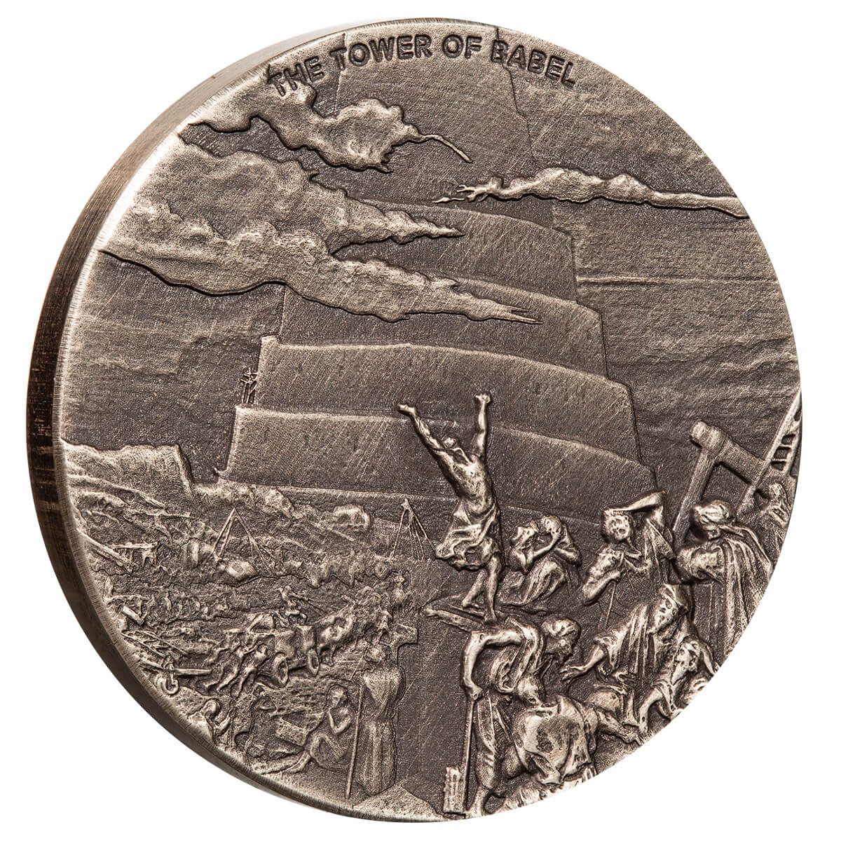 2023 Biblical Series | The Tower of Babel 2 oz Silver Antique Coin