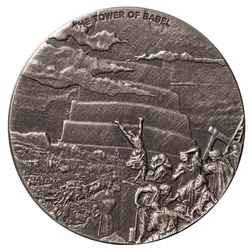 2023 Scottsdale Mint Niue Biblical Series 51 The Tower Of Babel 2 Troy Oz 999 Fine Silver Coin 04