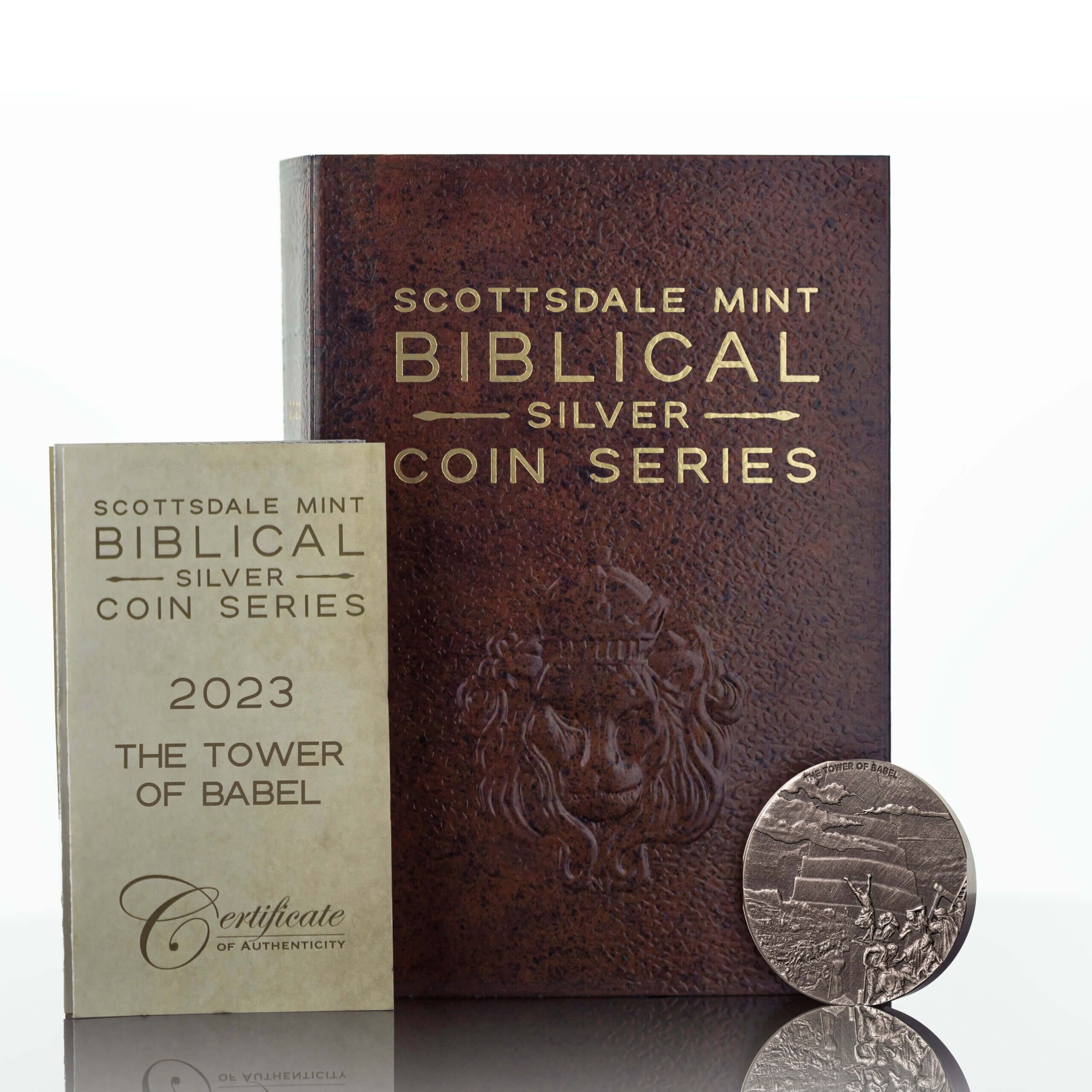 2023 Biblical Series | The Tower of Babel 2 oz Silver Antique Coin