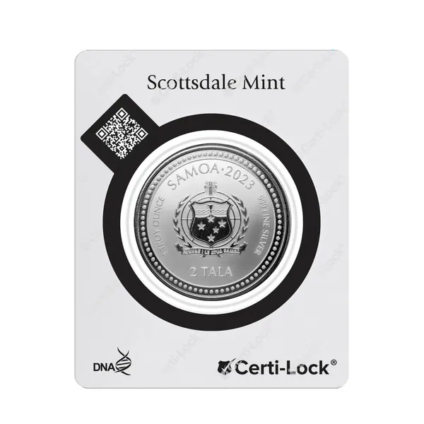 2023 Scottsdale Mint Samoa Jesus Collection The Teacher 1 Troy Ounce 999 Fine Silver With Color Coin 02