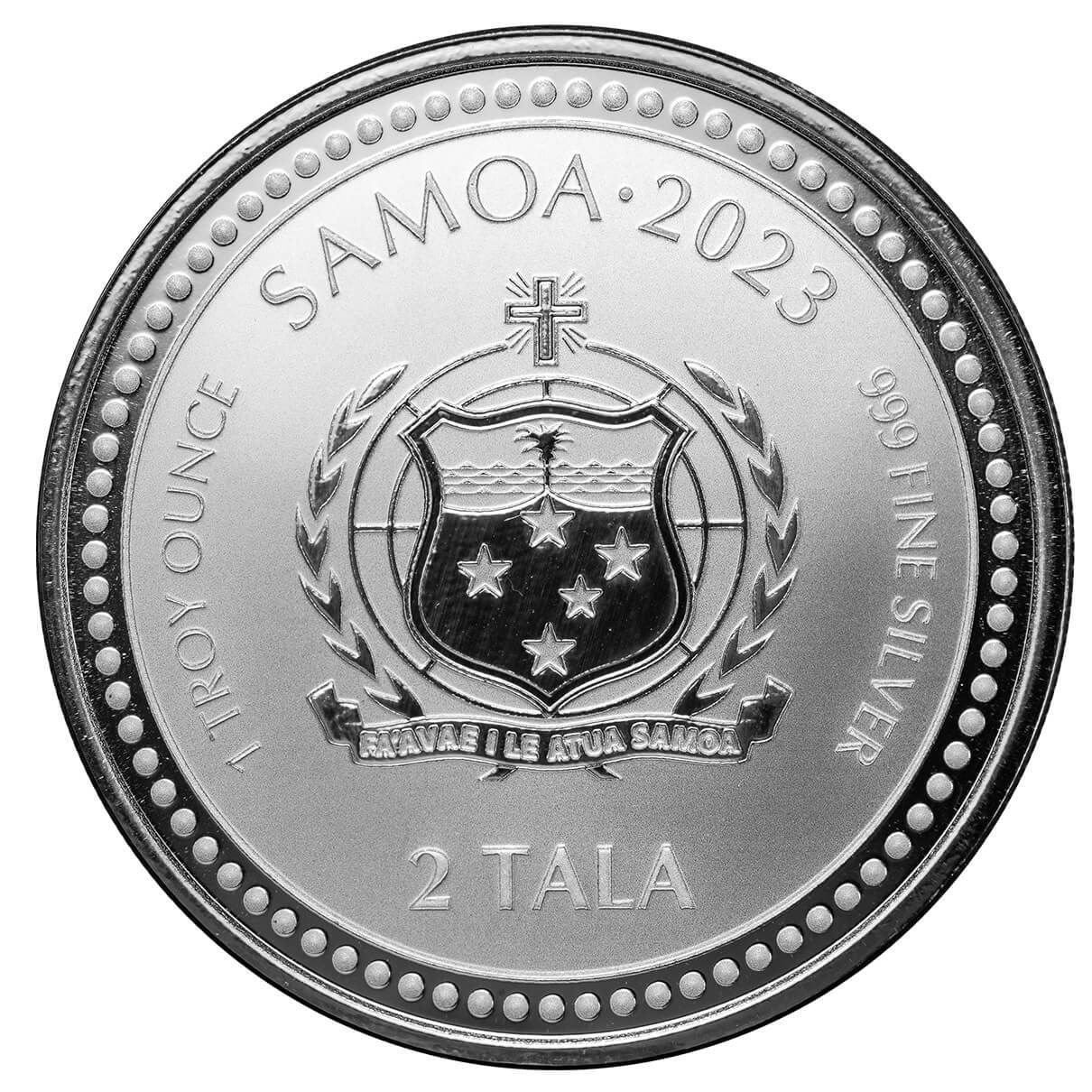 2023 Samoa Jesus Collection The Teacher 1 oz Silver Color Coin