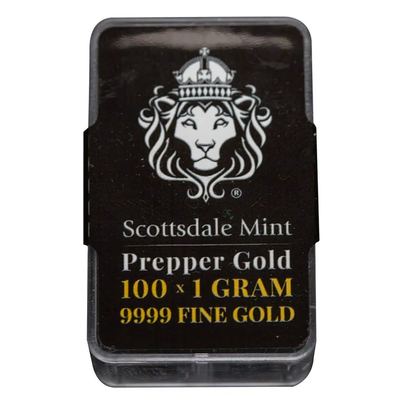 Scottsdale Mint 1 Gram Gold Prepper Bar Case 01