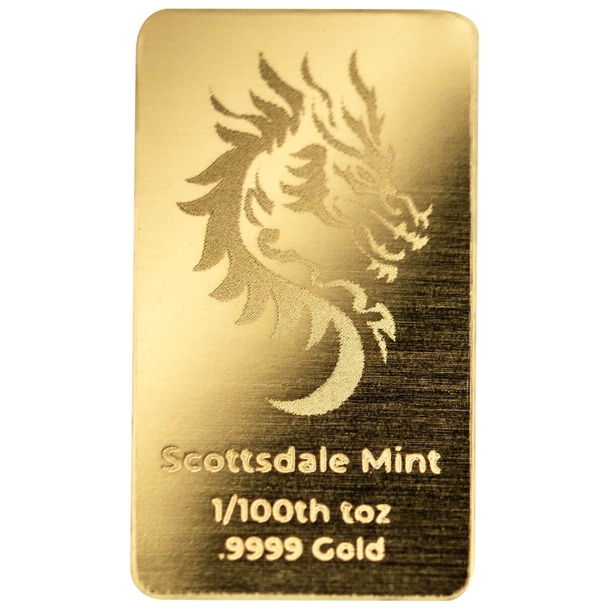 Scottsdale 2024 Lunar Year of the Dragon 1/100th oz Gold Bar