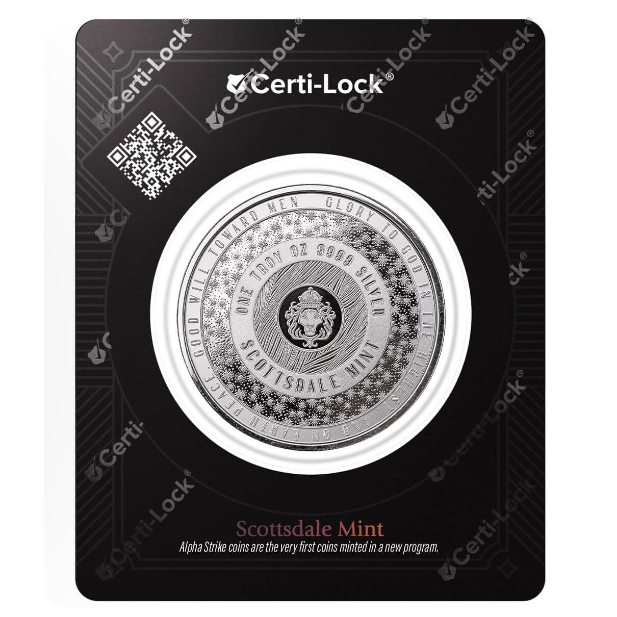 Scottsdale Snowflake 1 Troy oz 9999 Silver Bullion Round - Alpha