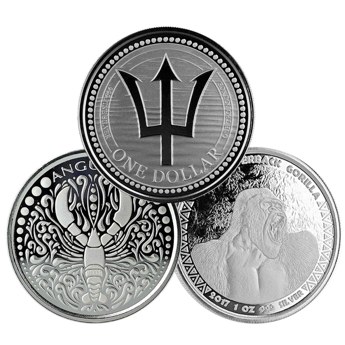 Random Secondary Scottsdale Mint 1 oz Silver Coin (Circulated)