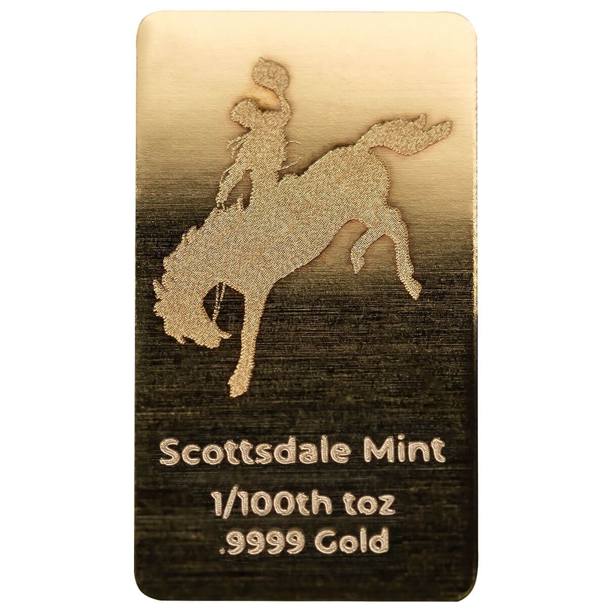 金塊 ゴールド 14金 約4.36g Scottsdale Cowboy 1/100th oz Gold Bar | Scottsdale Mint