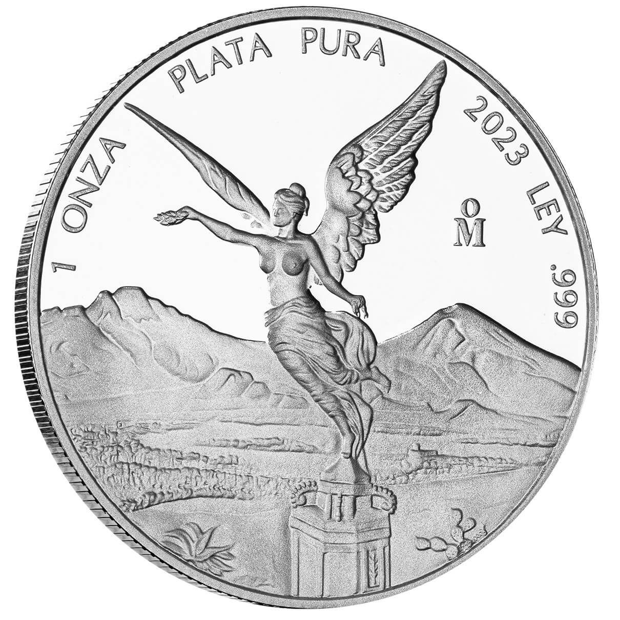 2023 Bank of Mexico Libertad 1 Troy Ounce 999 Fine Silver Proof Coin