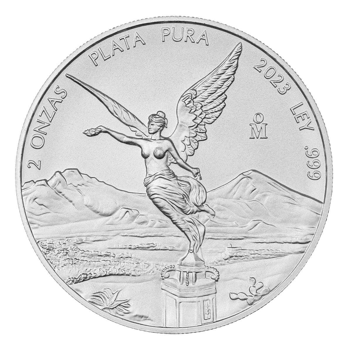 2023 Bank of Mexico Libertad 2 oz Silver BU Coin