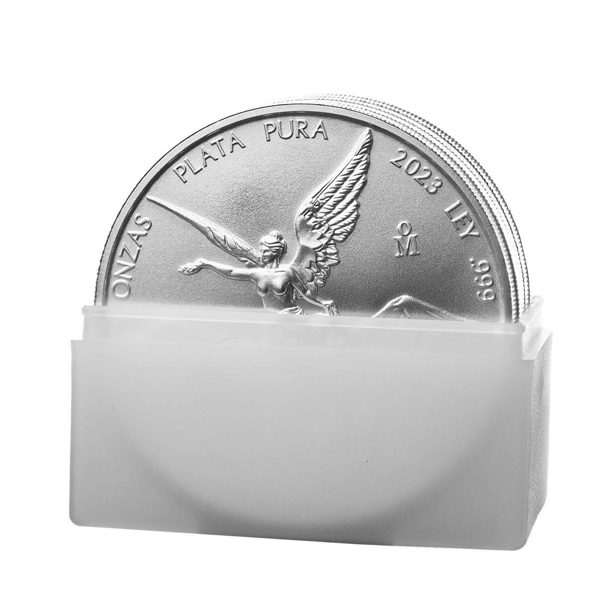 極希少/AOR,CCM◆BRENT LAMB/LIVING PROOF 2023 Bank of Mexico Libertad 5 oz Silver BU Coin