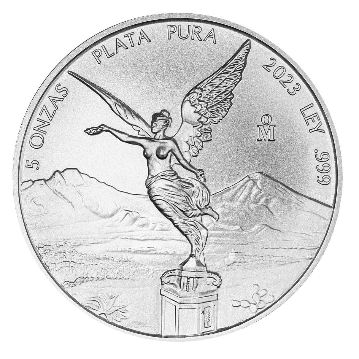 2023 Bank of Mexico Libertad 5 oz Silver BU Coin