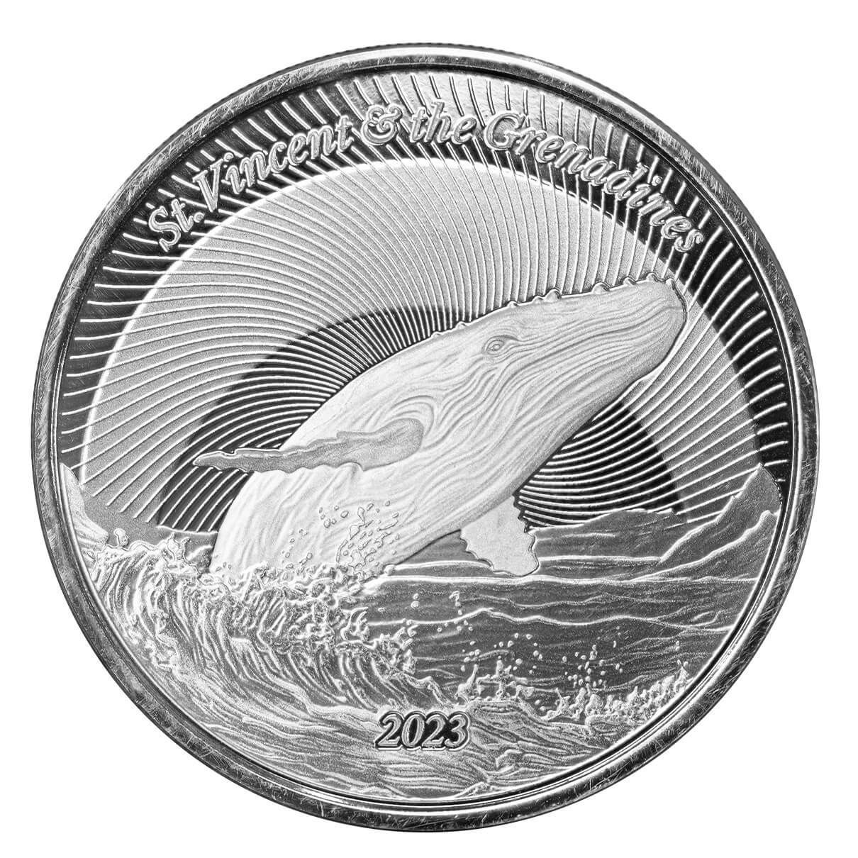 2023 EC8 St Vincent Humpback Whale 1 oz Silver Coin Tubes 2023 EC8 St Vincent Humpback Whale 1 oz Silver Coin Tubes