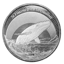 2023 Ec8 St Vincent And The Grenadines Humpback Whale 1 Troy Ounce 999 Fine Silver Proof Like Coin 09