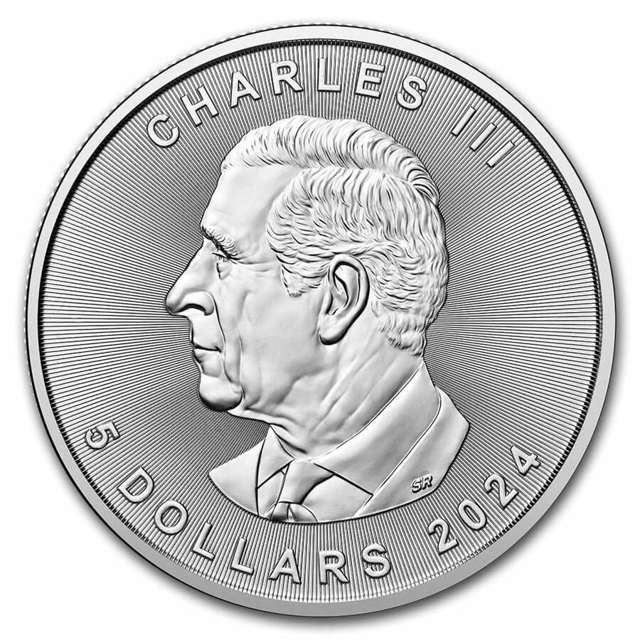 2024 Canada Silver Maple Leaf 1 oz Silver Coin