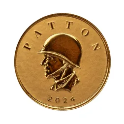 2024 Scottsdale Mint Liberia Commander Series George Patton Tenth Troy Ounce 9999 Fine Gold Coin 08