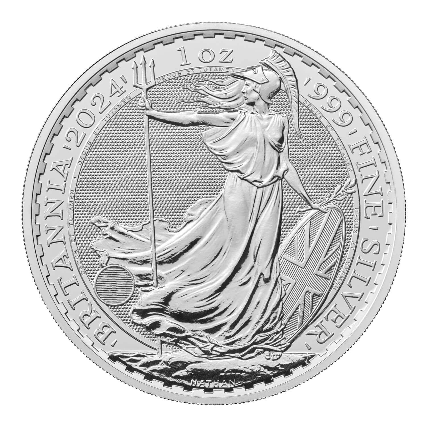 2024 Royal Mint Britannia 1 oz Silver Coin BU