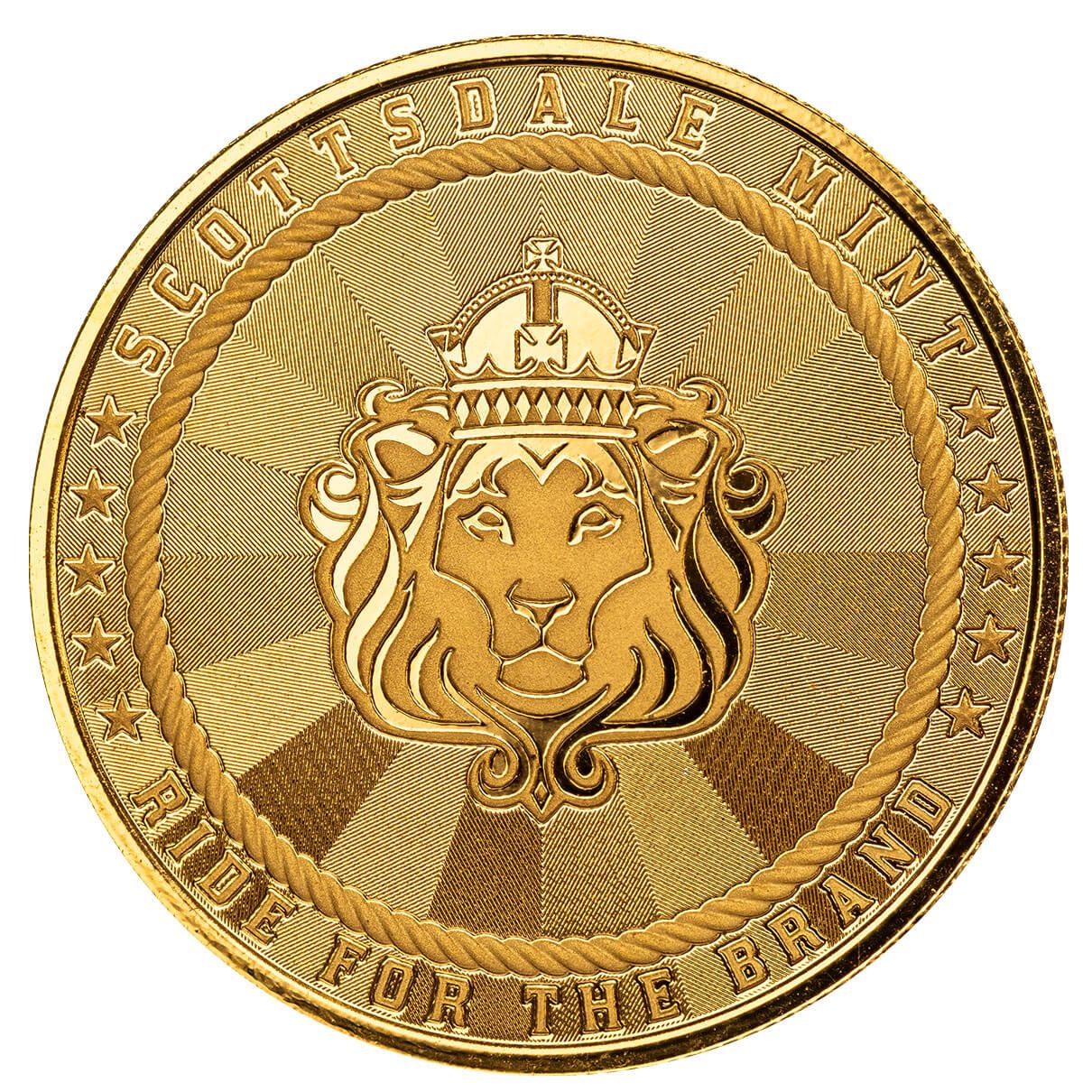 2024 Scottsdale Cowboy with Buffalo Privy 1 oz 9999 Gold Round