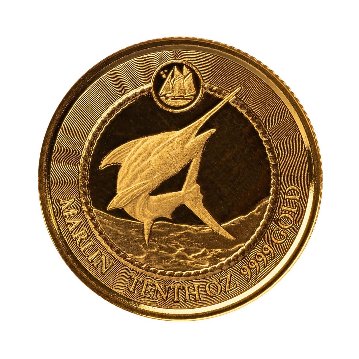 2023 Cayman Islands Marlin 1/10 oz Gold Proof Like Coin
