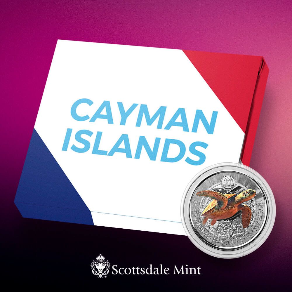 Shop the 2023 Cayman Islands Loggerhead Turtle 1 oz Silver Shop the 2023 Cayman Islands Loggerhead Turtle 1 oz Silver