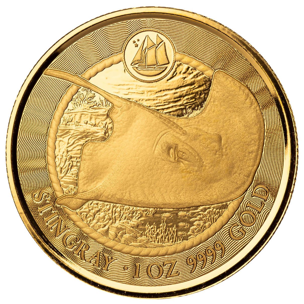 2023 Cayman Islands Stingray 1 oz Gold Proof Like Coin