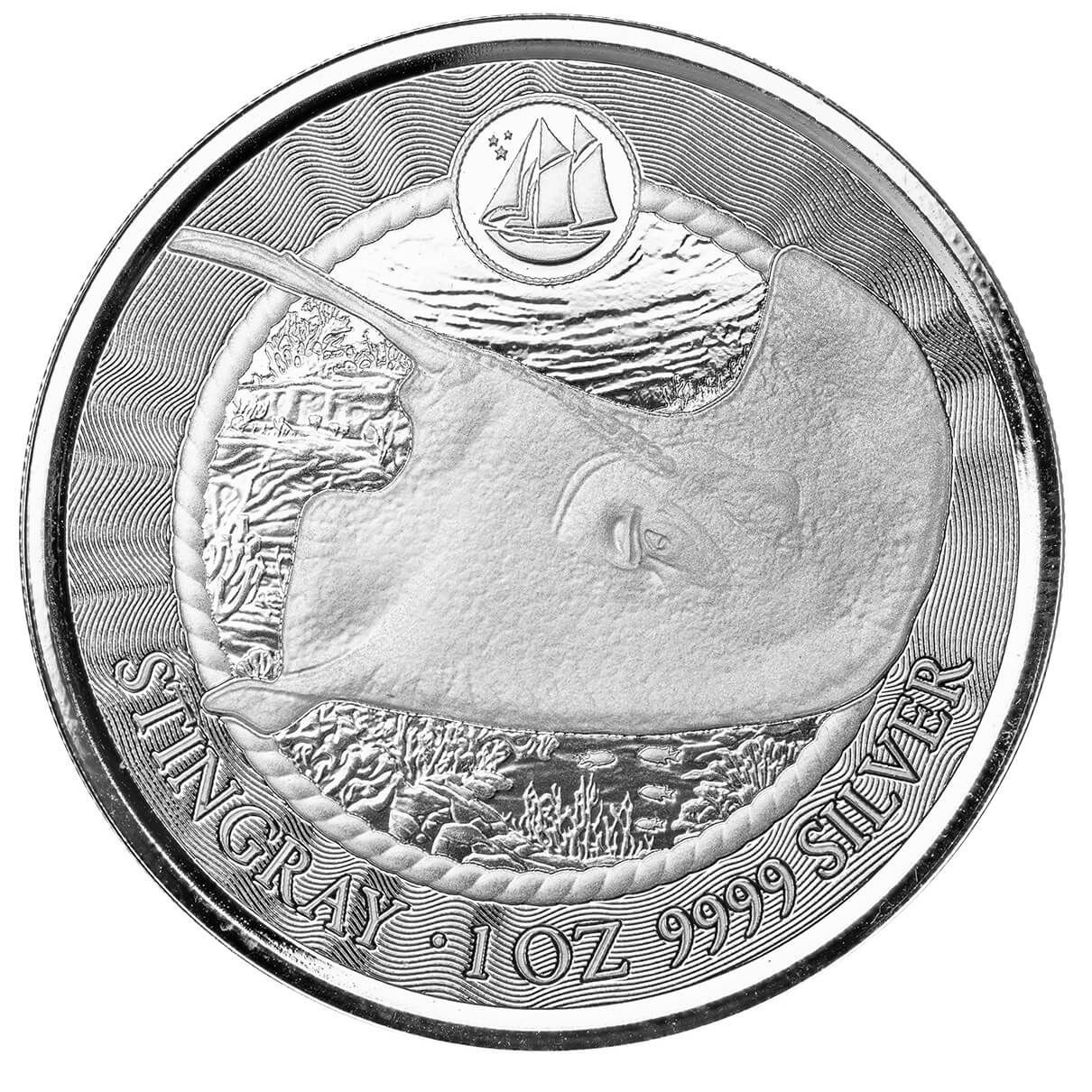 Shop the 2023 Cayman Islands Stingray 1 oz Silver Proof Like