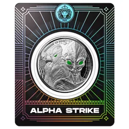 2023 Scottsdale Mint Ghana Alien Invasion is Here One Troy Ounce 999 Fine Silver Proof Color Coin 09