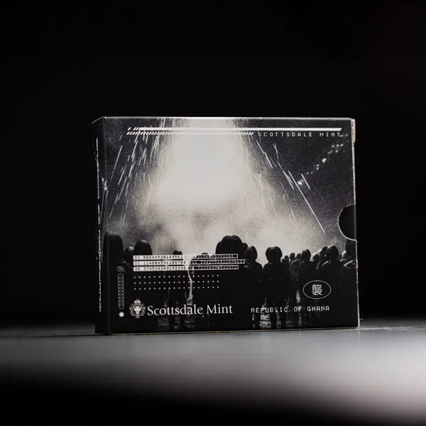 2023 Scottsdale Mint Ghana Alien Proof Color Box Back