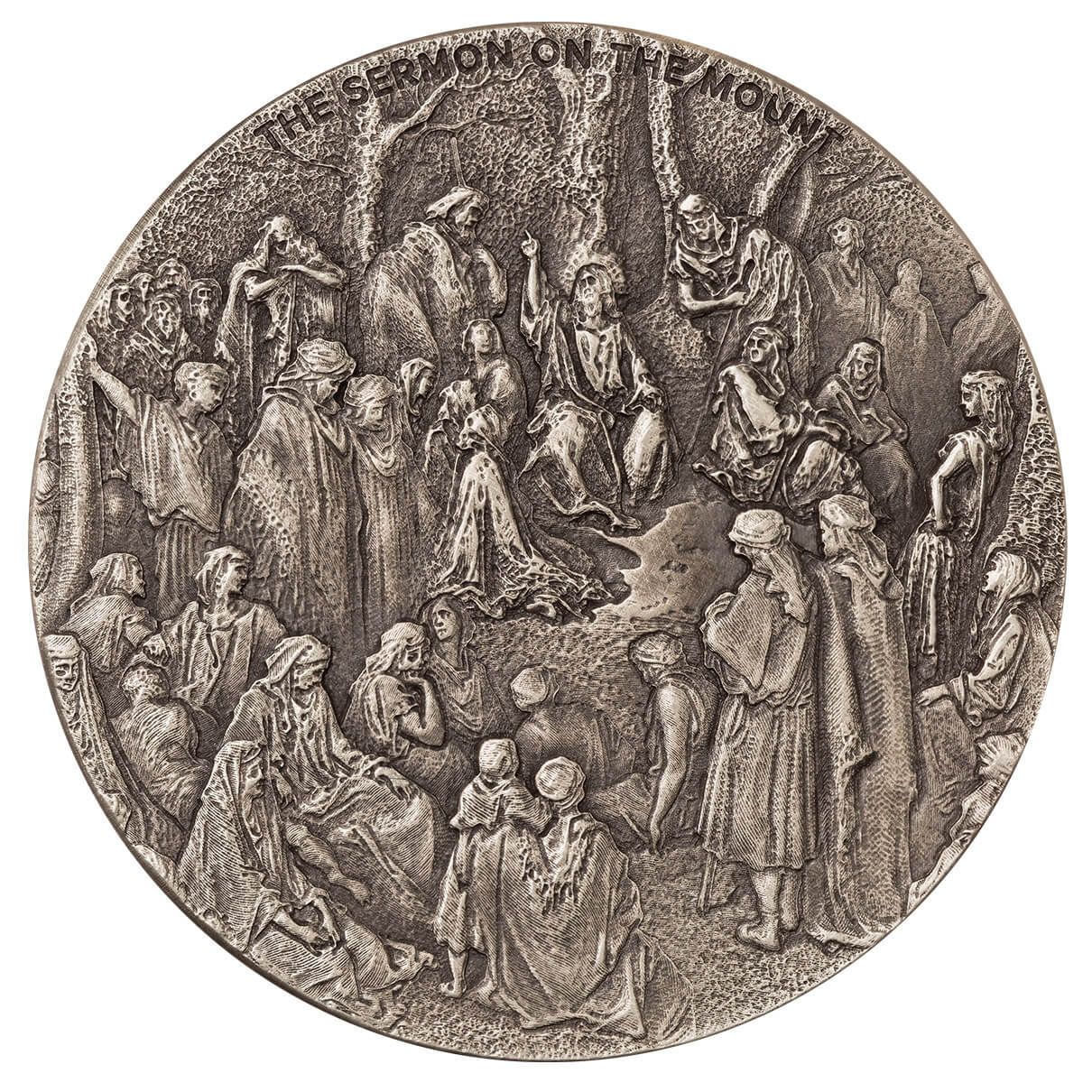 2023 Biblical Series | The Sermon on the Mount 2 oz Silver Antique Coin