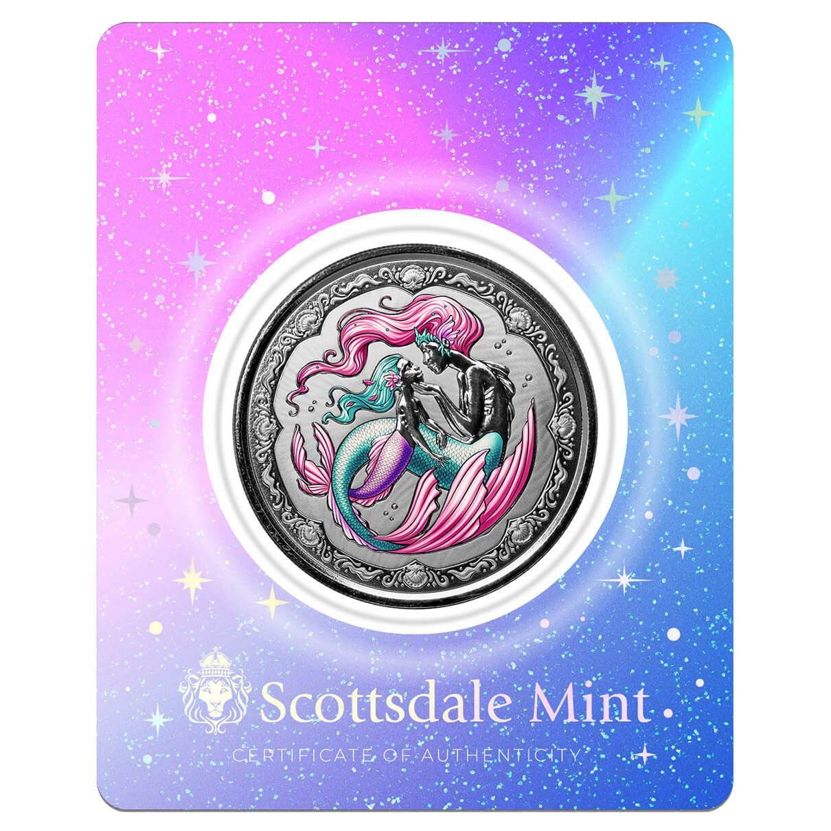 サモア 2022 海のプリンセス マーメイド 銀貨 プルーフライク 5
