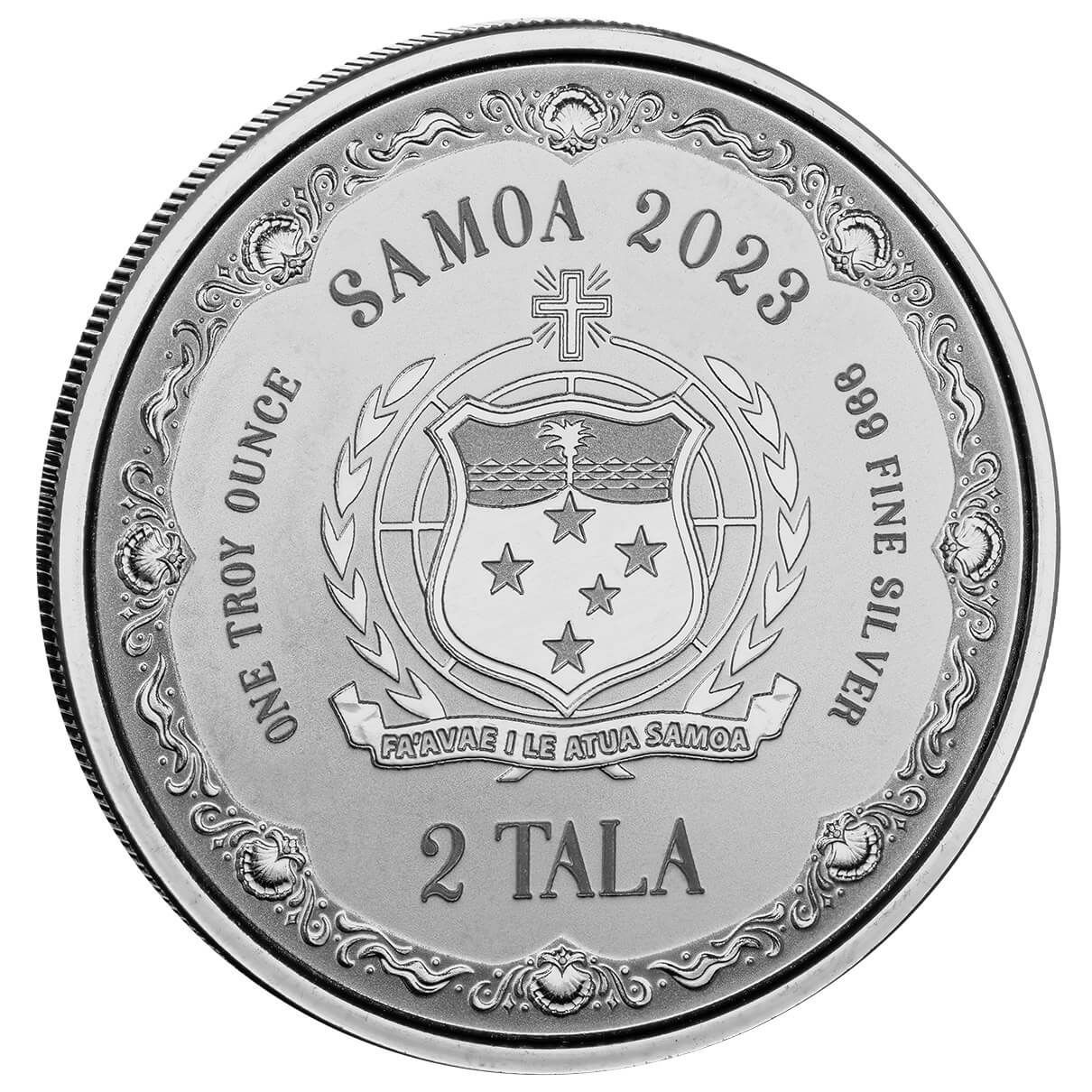 2023 Samoa Mermaid Mother & Daughter 1 oz Silver proof like Coin