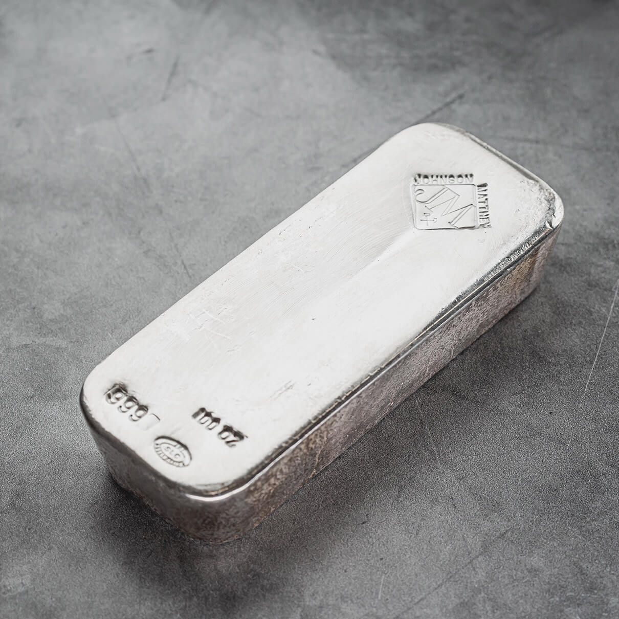 Johnson Matthey 100 troy oz Silver Bar Secondary Market