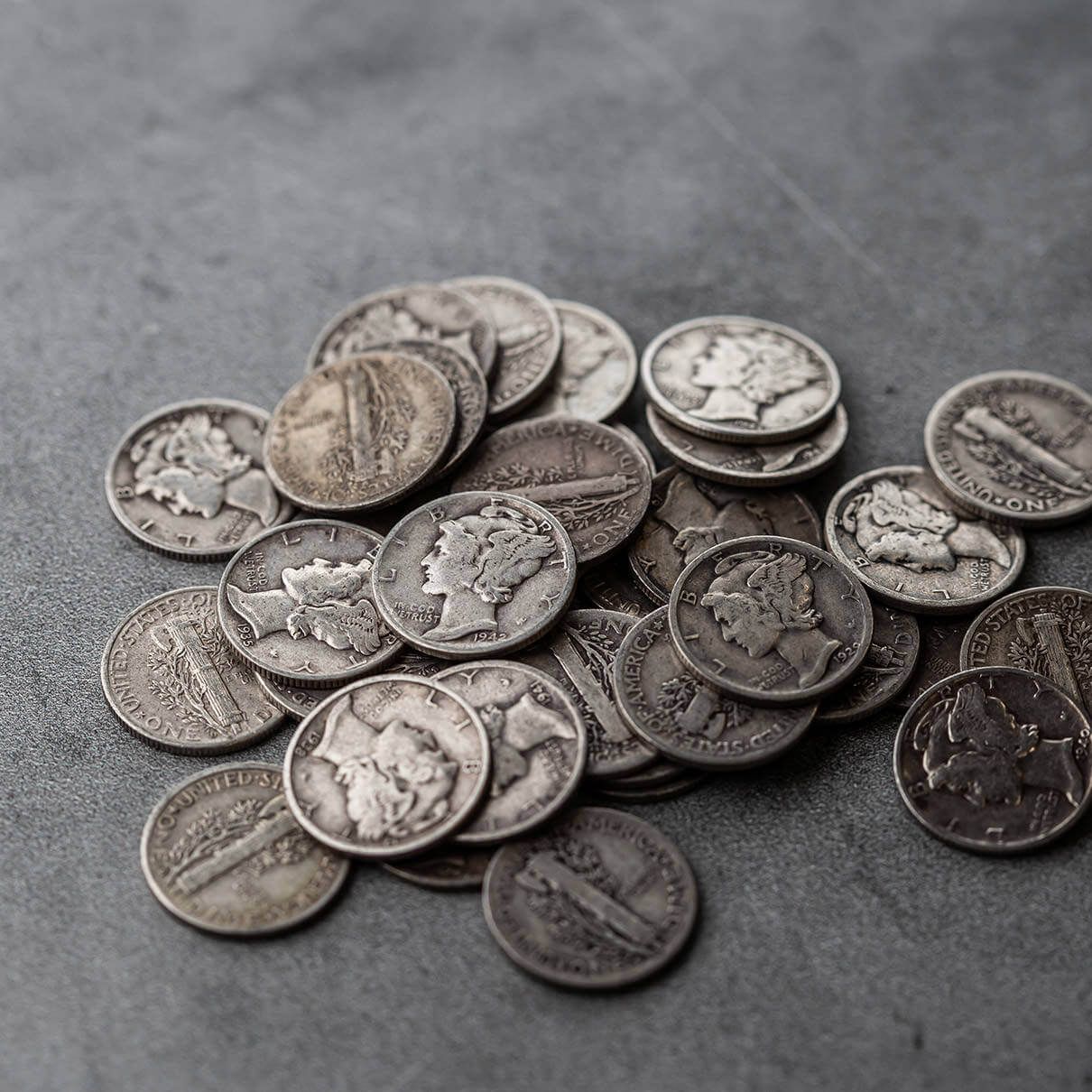 Random Year 90% Silver Mercury Dimes Circulation Silver Coin