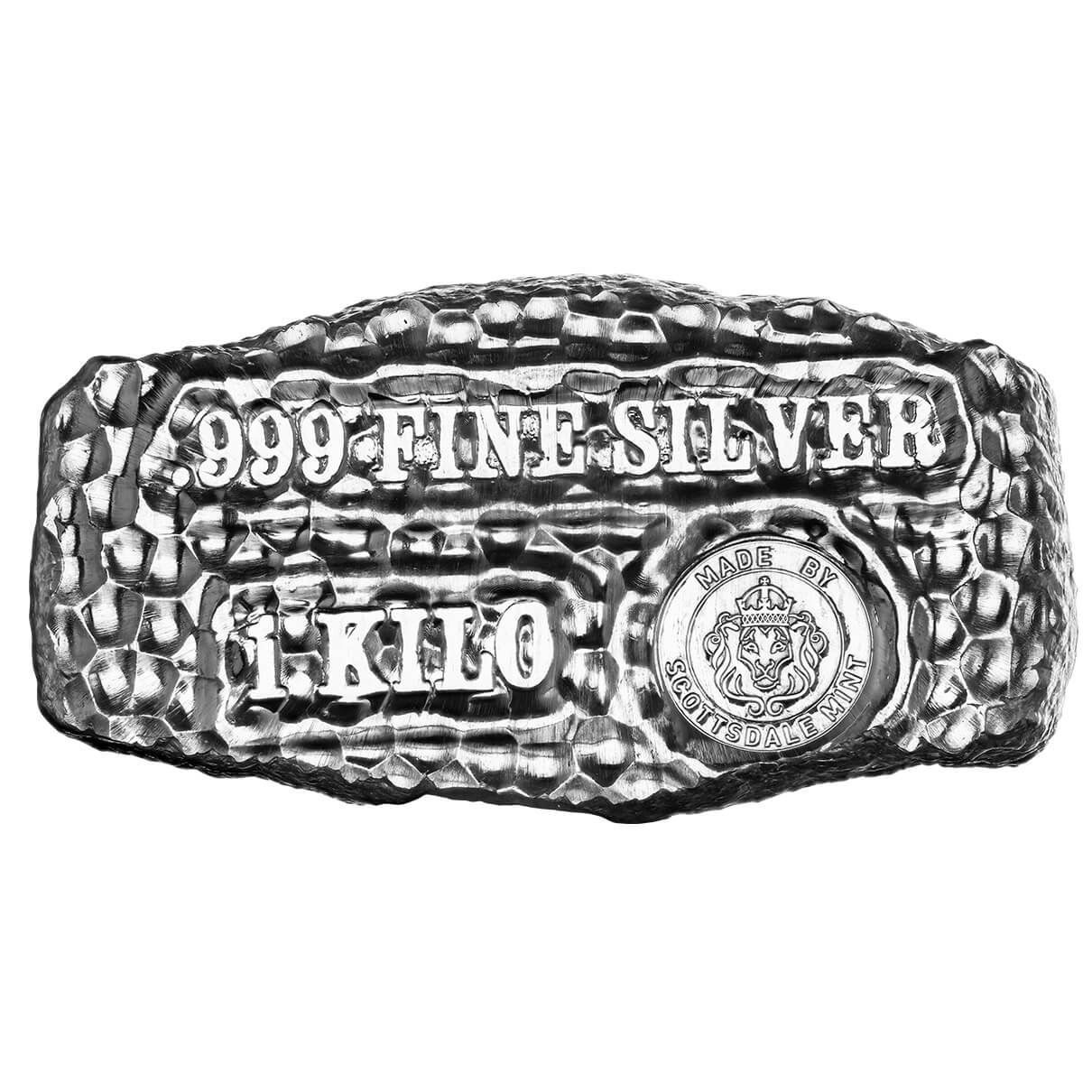 Tombstone Nugget 1 Kilogram Silver Bar
