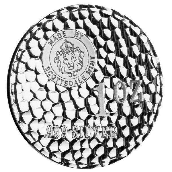 2024 Scottsdale Mint Tombstone Hammered 1 Troy Ounce 999 Silver Round 01