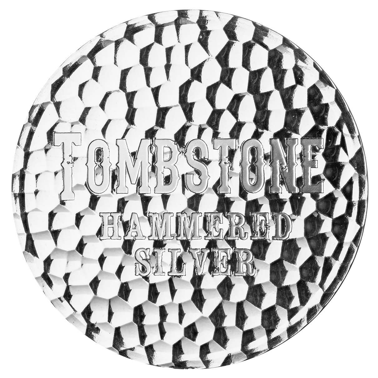 Tombstone Hammered 1 oz Silver Round
