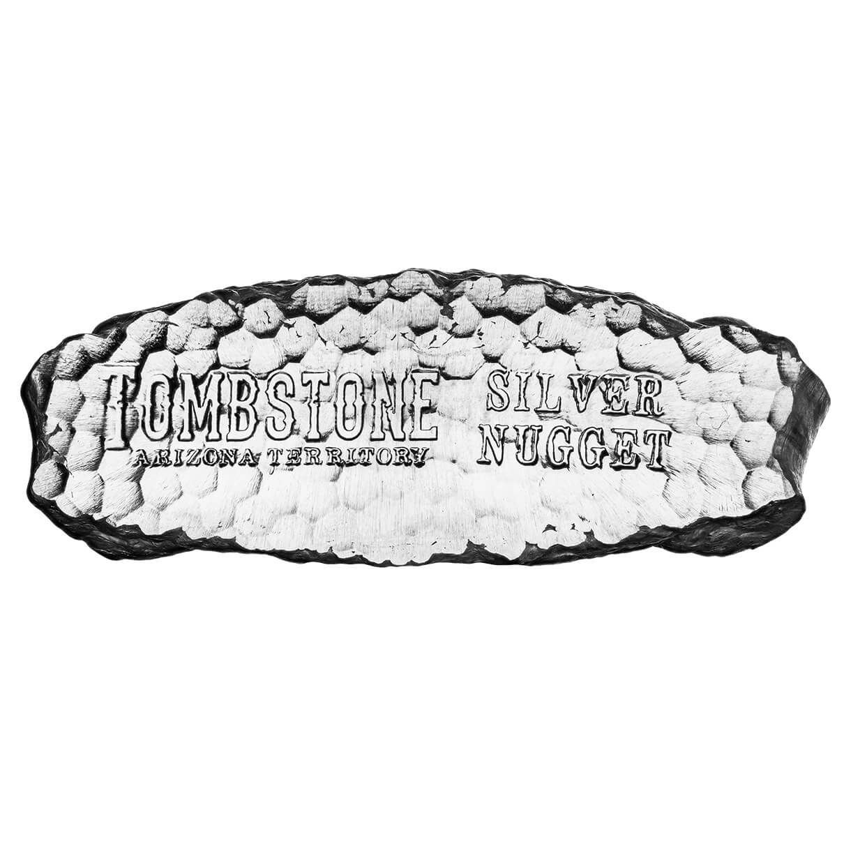 Tombstone Nugget 10 oz Silver Bar