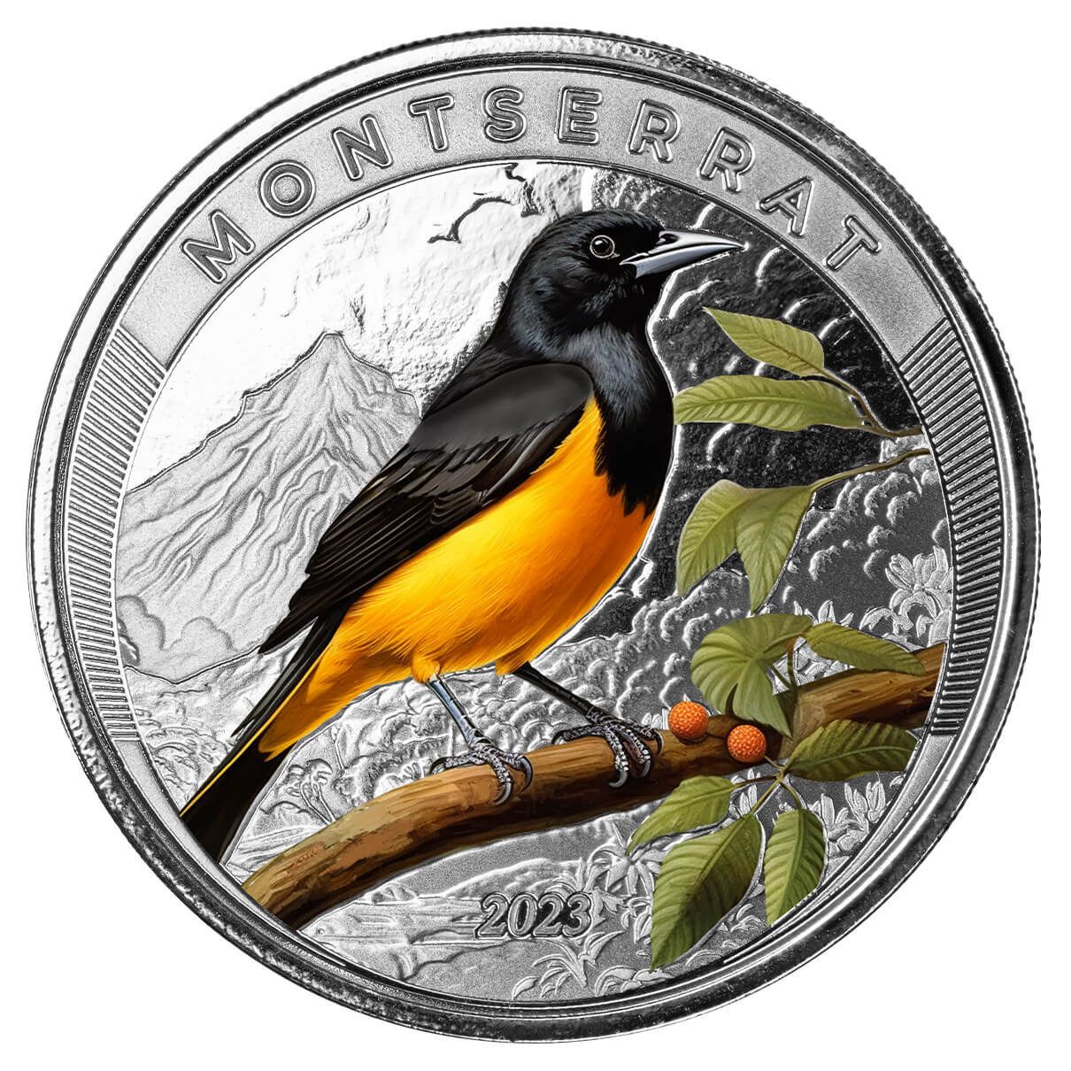 2023 EC8 Montserrat Oriole 1 oz Silver Color Coin