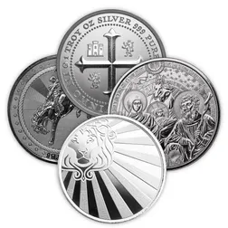 Random Secondary Scottsdale Mint 1 Troy Oz Silver Round (circulated)